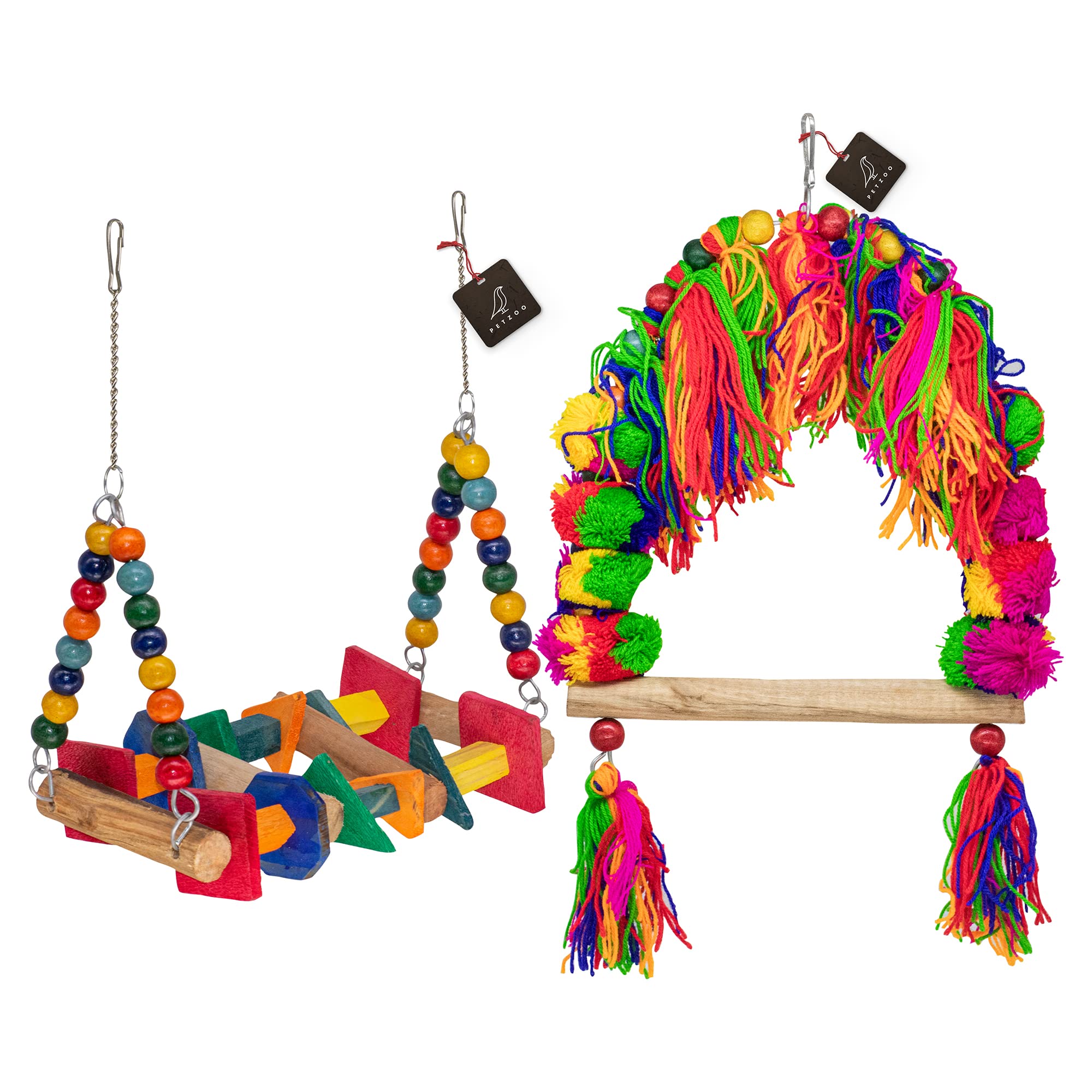 See full amazon price history chart for PETZOO Bundle of 2 Birds Toys Abstract Geometrical Shapes Swing & Tassel Perch for Bird & Parrots Natural & Wooden PETZOO Bundle of 2 Birds Toys Abstract Geometrical Shapes Swing & Tassel Perch for Bird & Parrots Natural & Wooden (B0BHP472YW) Amazon Price History, Amazon Price Tracker