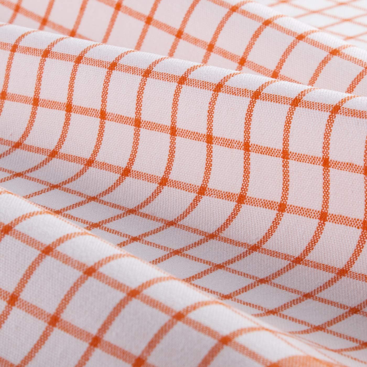 Dish Towels for Drying Dishes | Oeko-Tex Certified 100% Cotton Kitchen Towels | Multi-Purpose Tea Towels for Kitchen | Set of 6 Pieces - 18 x 26 Inches | Highly Absorbent and Lint Free (Bundle Orange) - Image 3