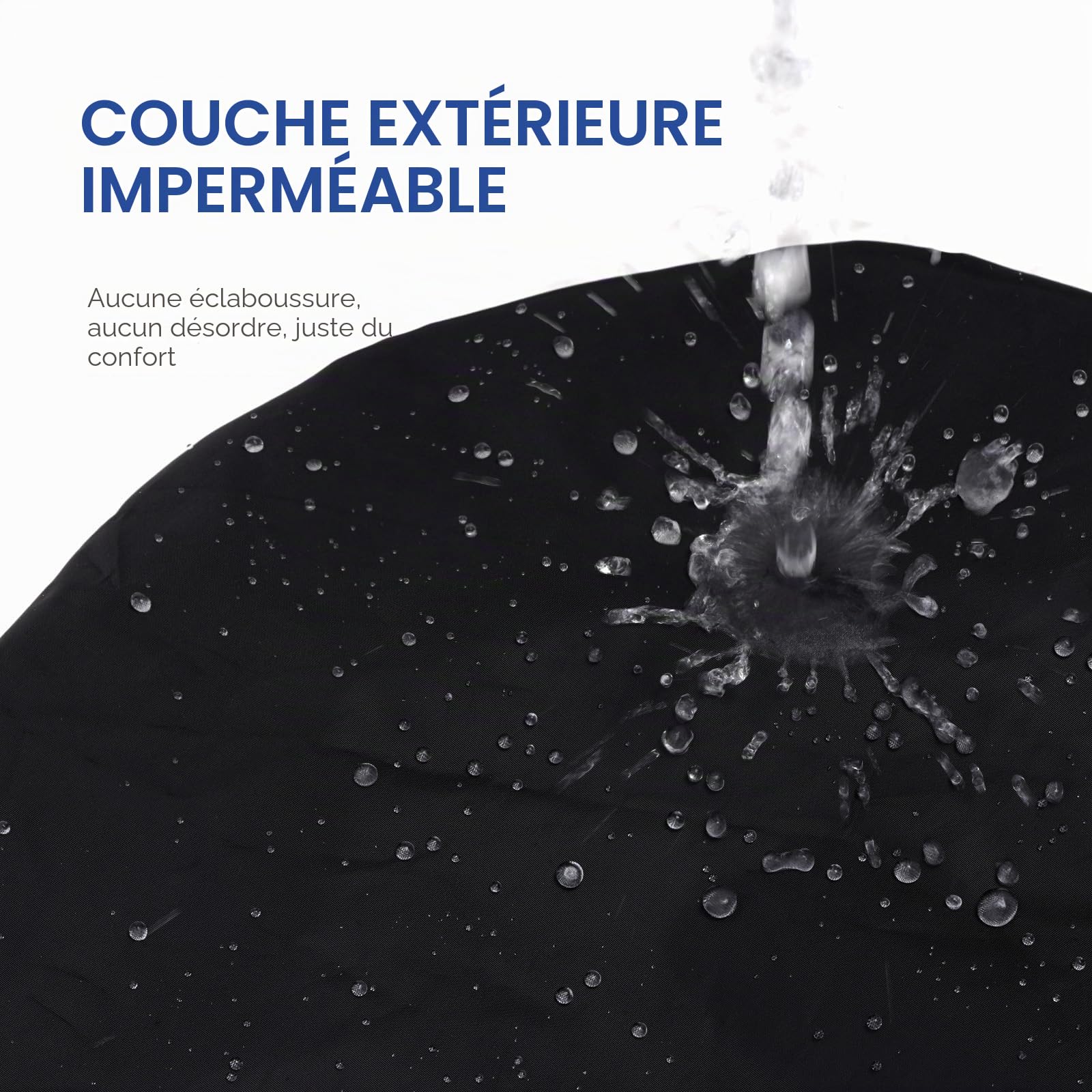 Years calm Bonnet de douche pour homme imperméable et réutilisable – Design tendance double couche, bande élastique réglable pour cheveux longs et bouclés, bonnet de bain et spa XL pour voyage, doublé