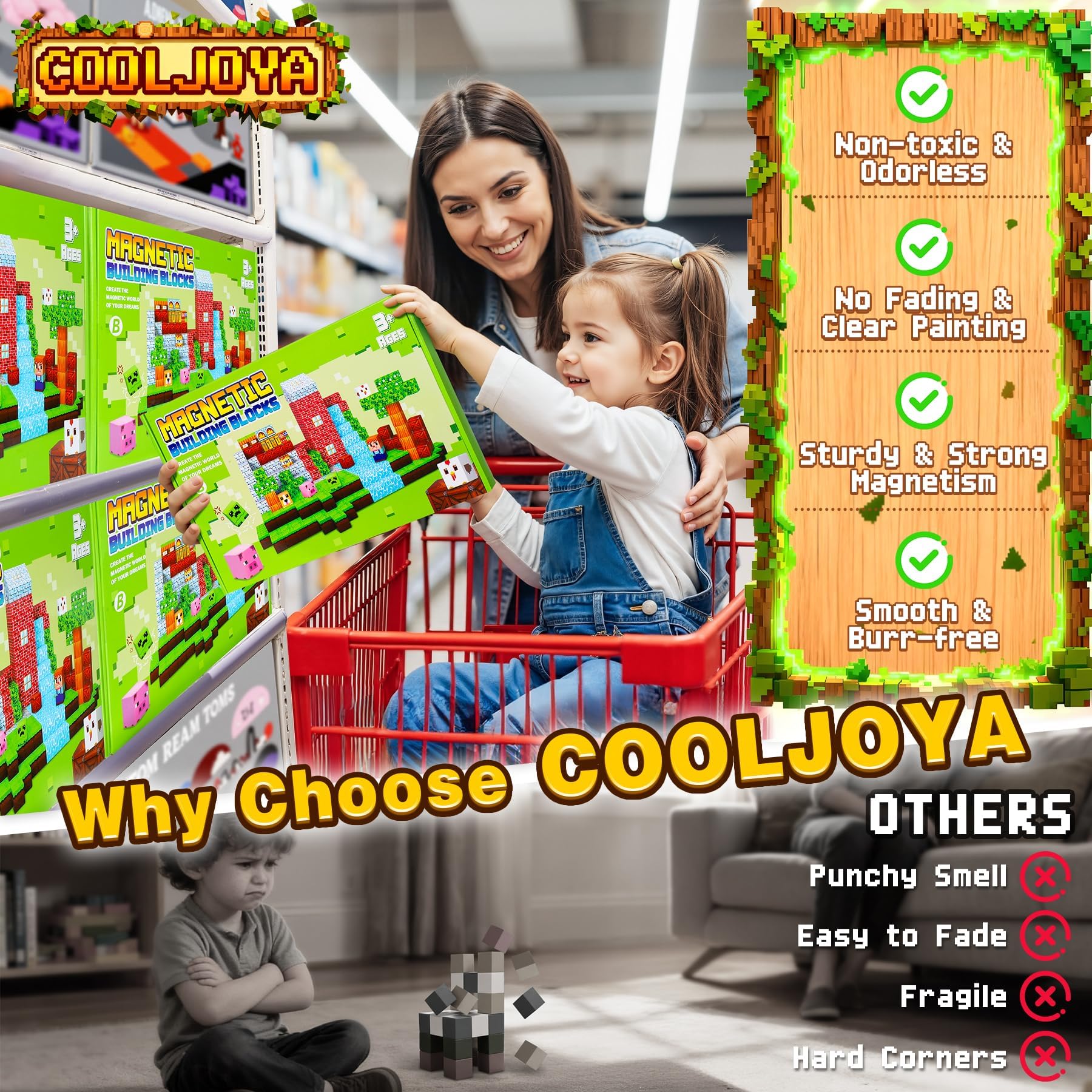 COOLJOYA Zabawki magnetyczne