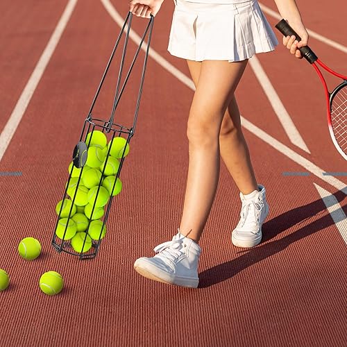 Miniatura 5 de Pelota de tenis cilíndrica, recogedor de pelotas de pickleball para recuperar, recogedor de pelotas de tenis, superior para fácil recolección y Negro