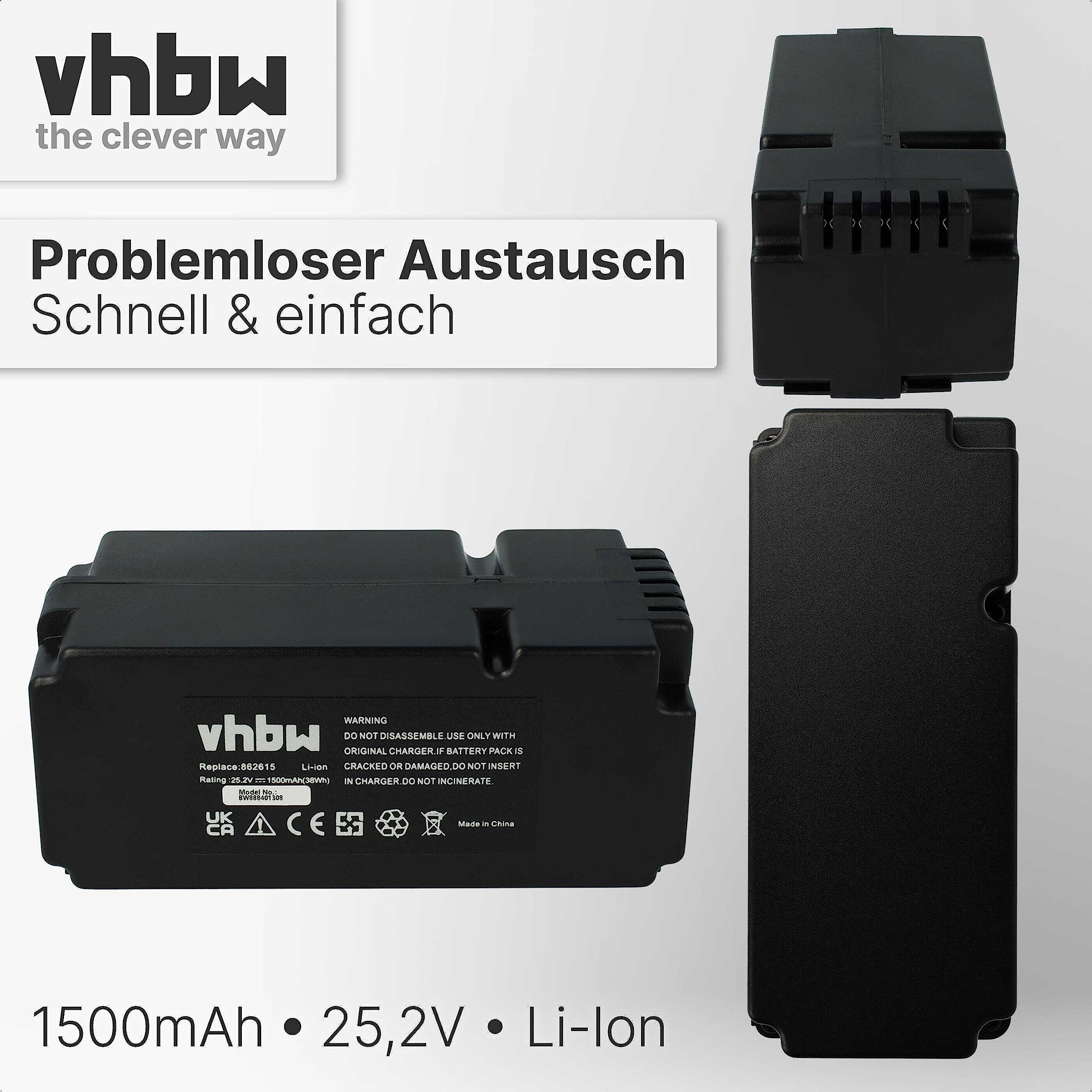 vhbw Akku Ersatz für 862601, 862615, 862617, 862618, 0862622 