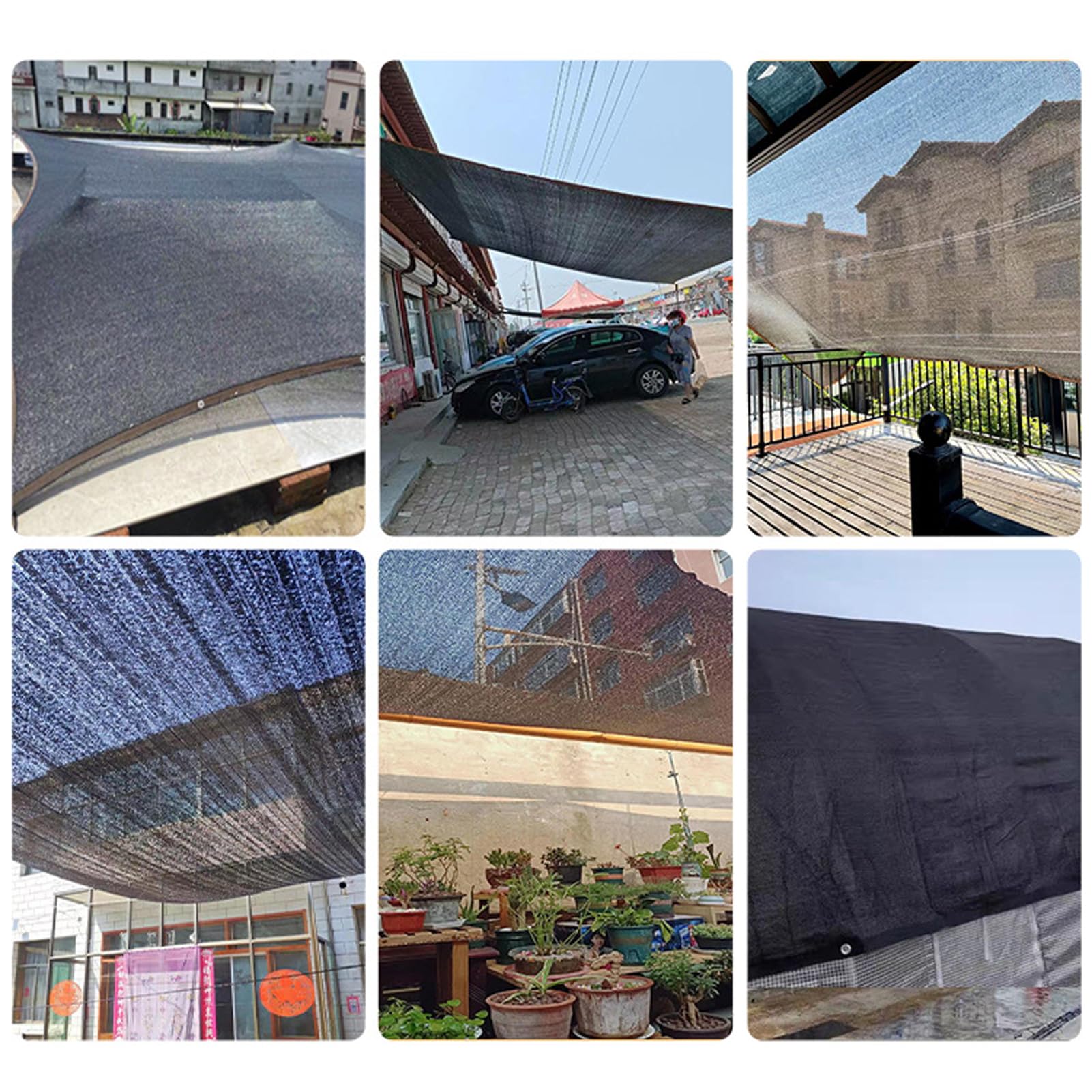 GJZQDKX Windproof Shade Netting 2x9m Garden Shade with Eyelets for Outdoor Fencing Pergola Cover UV Protection Ideal for Sunshade and Privacy Solutions