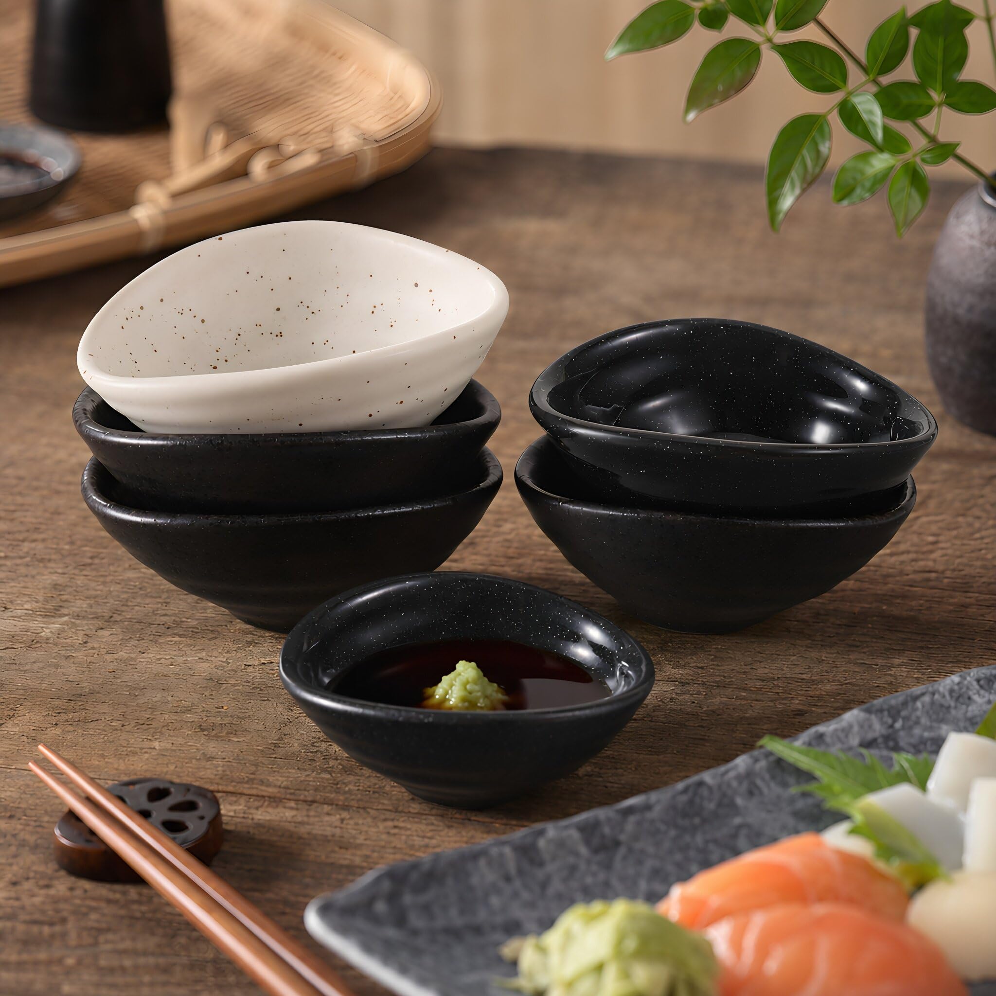 OUNONA 5-teiliges Set Dip-Saucen-Schälchen – 10 cm große Dip-Becher für Wurstwaren