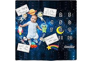 Lunar Baby Milestone Blanket - Chronicle Each Month's Progress in Space