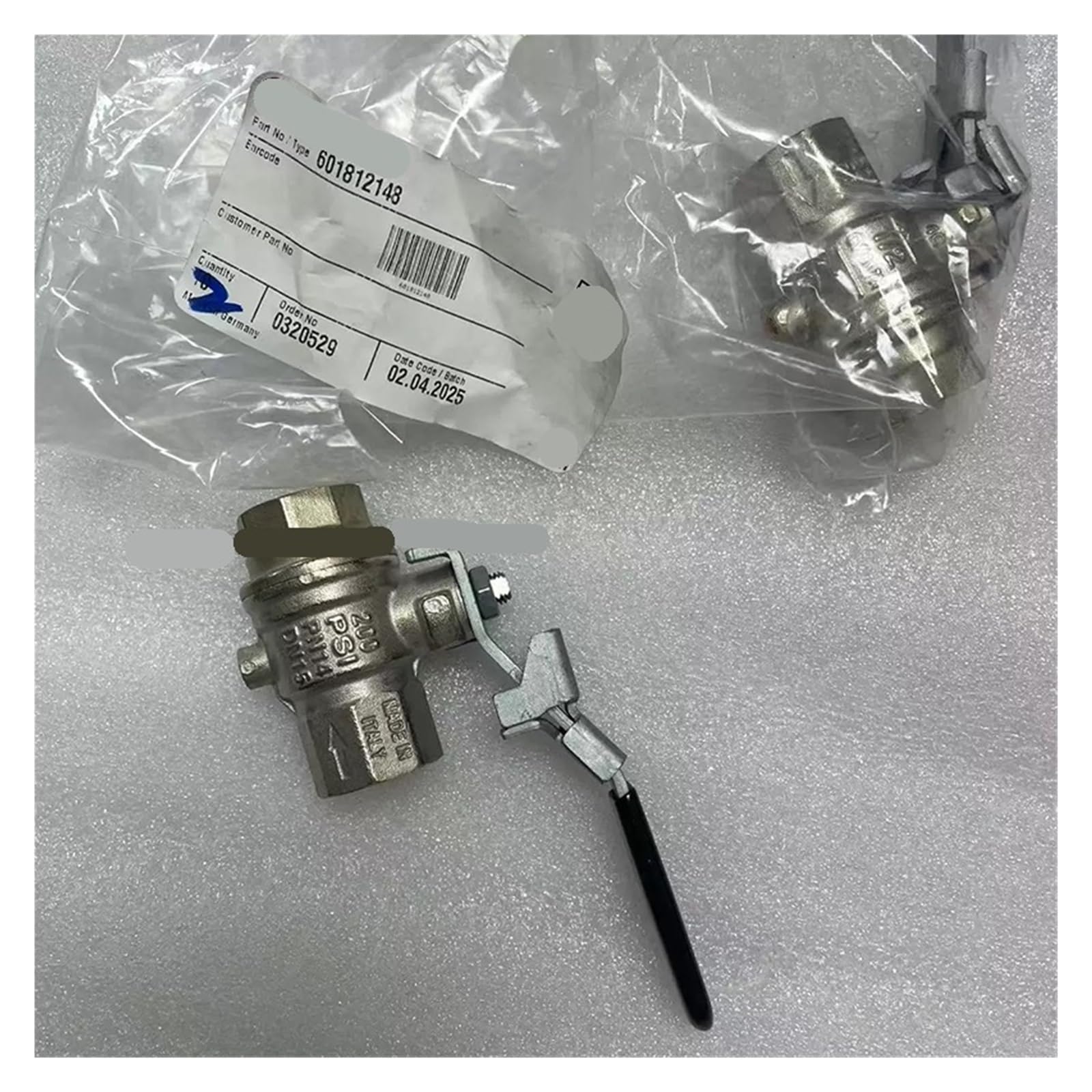 ELZNSQQK 1pcs 601812148 G1/2 Screw Thread Ball Valve