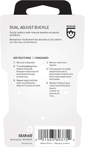 Miniatura 3 de GEAR AID Kit de hebilla de ajuste doble