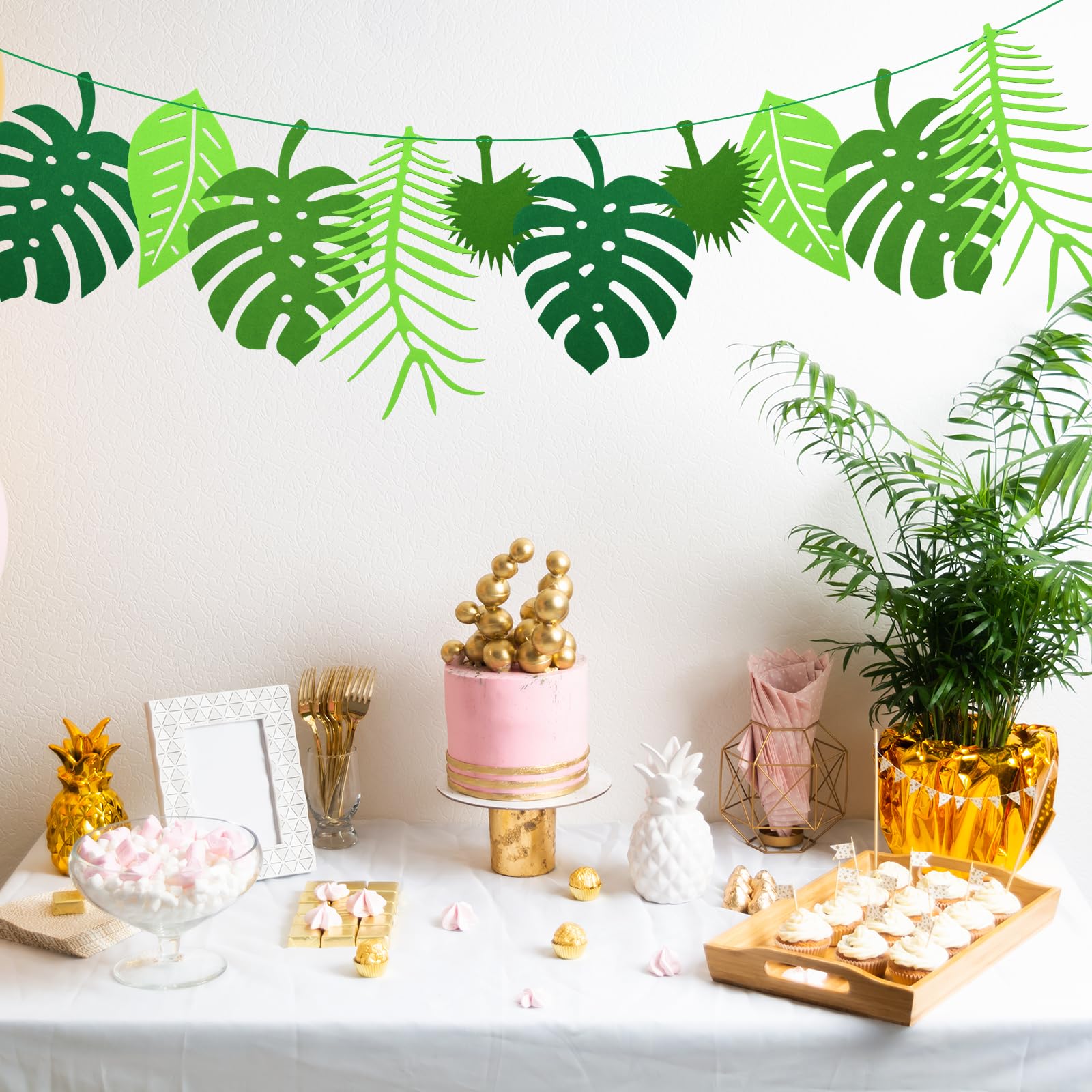 Palmbladeren Hang Decoratie - Hawai Feestje - Jungle Versiering - Zorg