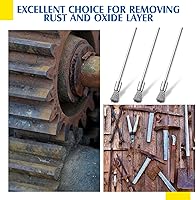 Vista 7 de Lounsweer 10 cepillos de alambre de limpieza extendidos para el extremo de la pluma, cepillo de alambre de 0.118 pulgadas (0.118 in), brocas