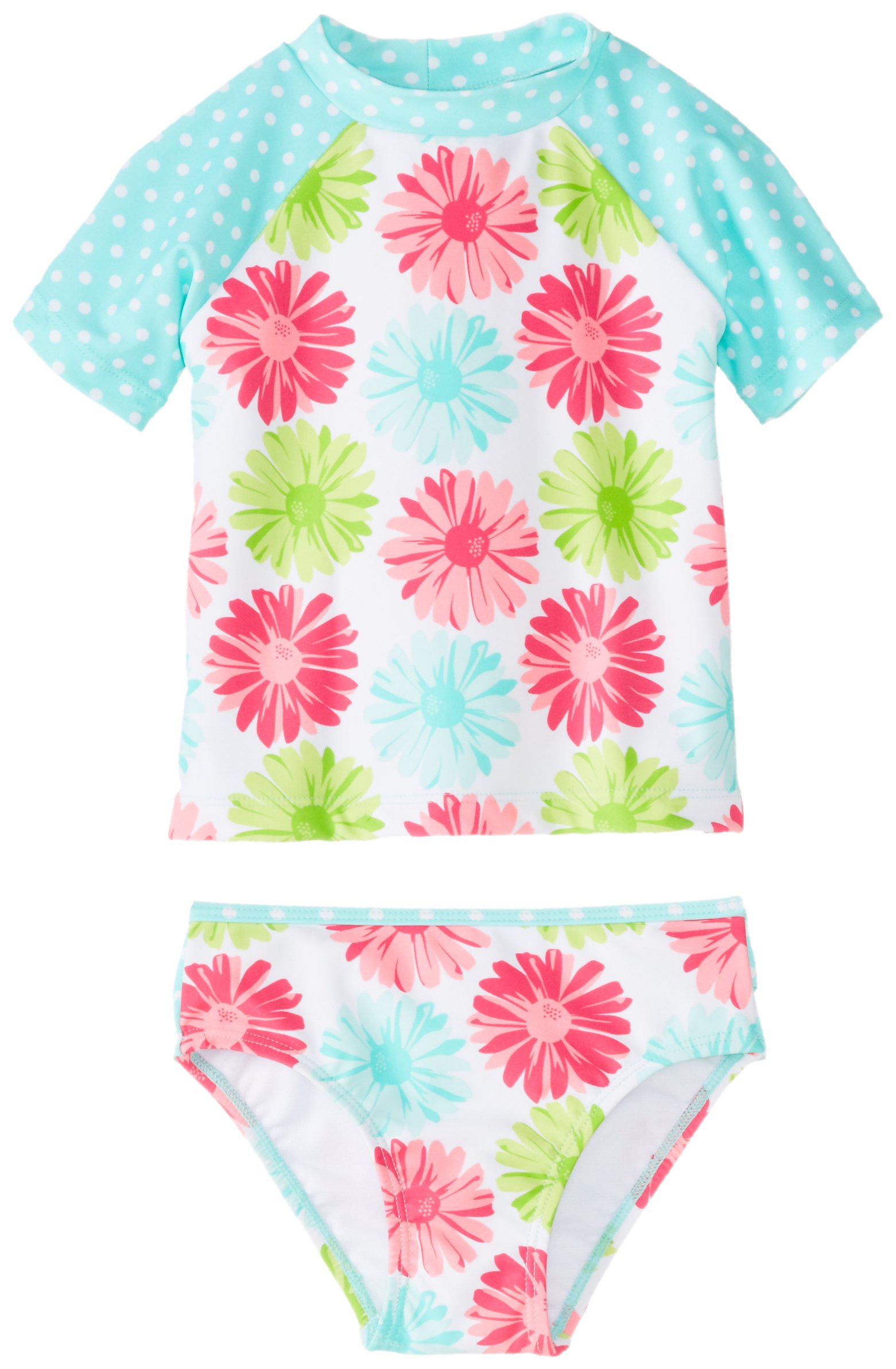 Little Me Baby Girls' Daisy 2 Piece Rashguard
