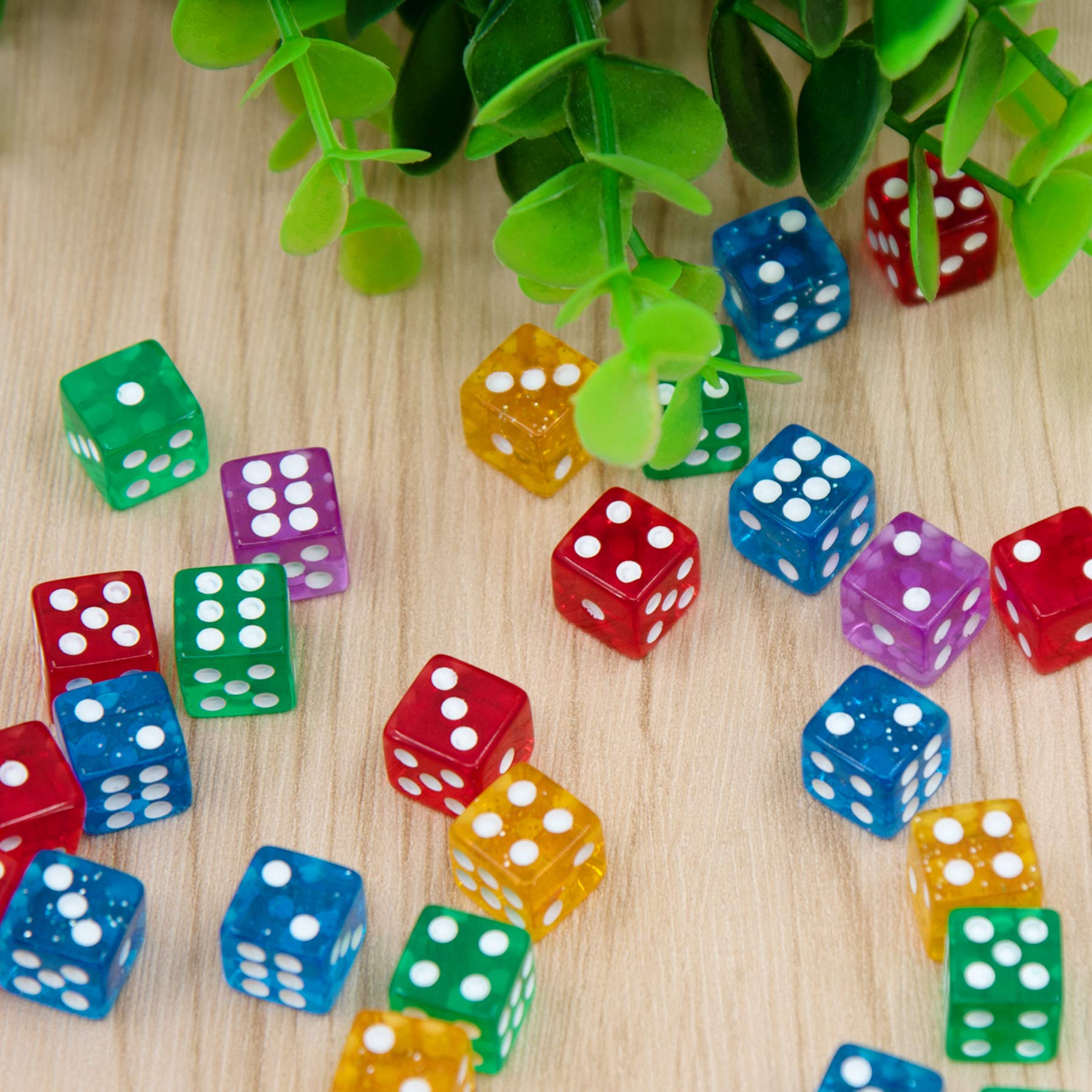 Amazon | AUSTOR ゲームダイスセット 50個 12mm 四角い角いサイコロ 6