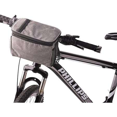 tofern fahrrad lenkertasche fur rennrad mountainbike klappfahrrad mit seitentaschen pvc touchscreen tasche reflektierenden streifen oder logo handy beim radfahren bedienbar grey amazon de sport freizeit