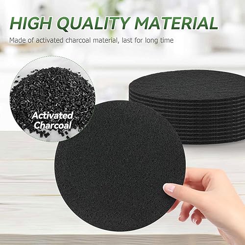 Miniatura 4 de Filtro de contenedor de compost, filtros de carbón de 6.7 pulgadas para cubeta de compost, cubeta de compost, hogar, encimera, cubo de compost,