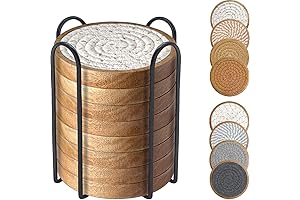 Woven Farmhouse Decor Drink Coasters