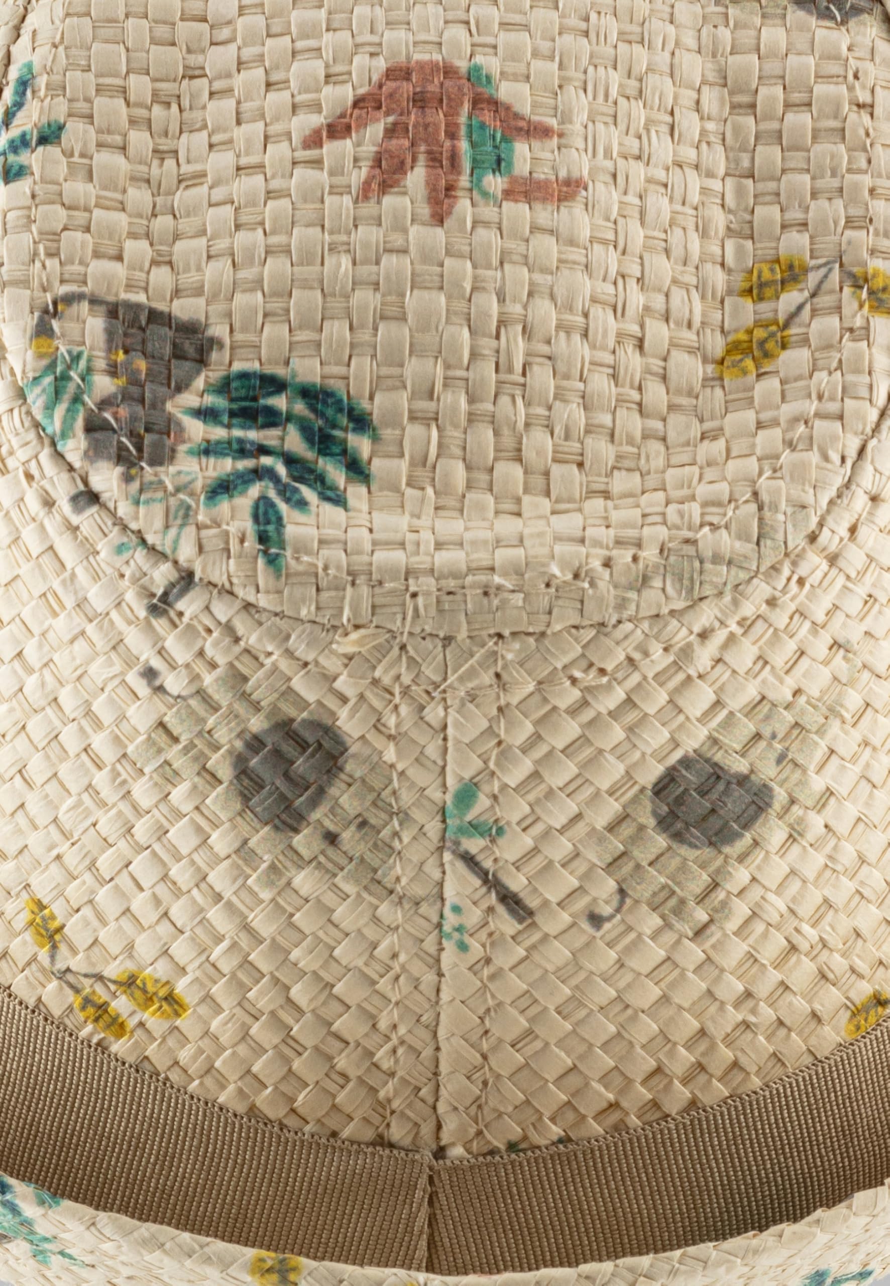 Sterntaler Strohhut Mit Ripsband Bedruckt Mit Safari Tieren - Chapeau - Garçon