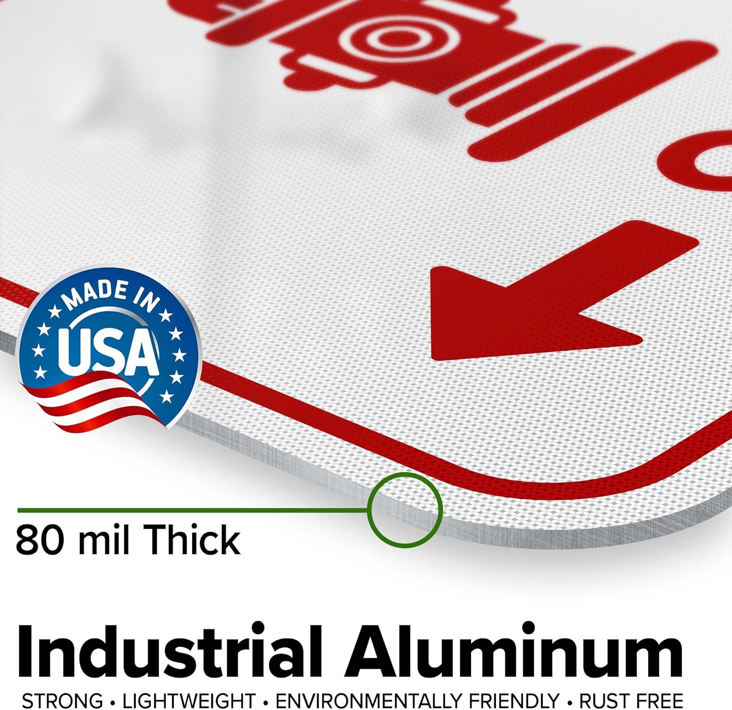 No Parking For 9 Ft On Either Side With Fire Hydrant Symbol Sign, 12x18 Inches, 3M EGP Reflective .063 Aluminum, Fade Resistant, Made in USA by My Sign Center