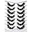 Pooplunch False Eyelashes Cat Eye Lashes Wispy Natural Extension Volume Soft Faux Mink Lash 8D Fake Eyelashes Strips 7 Pairs Pack