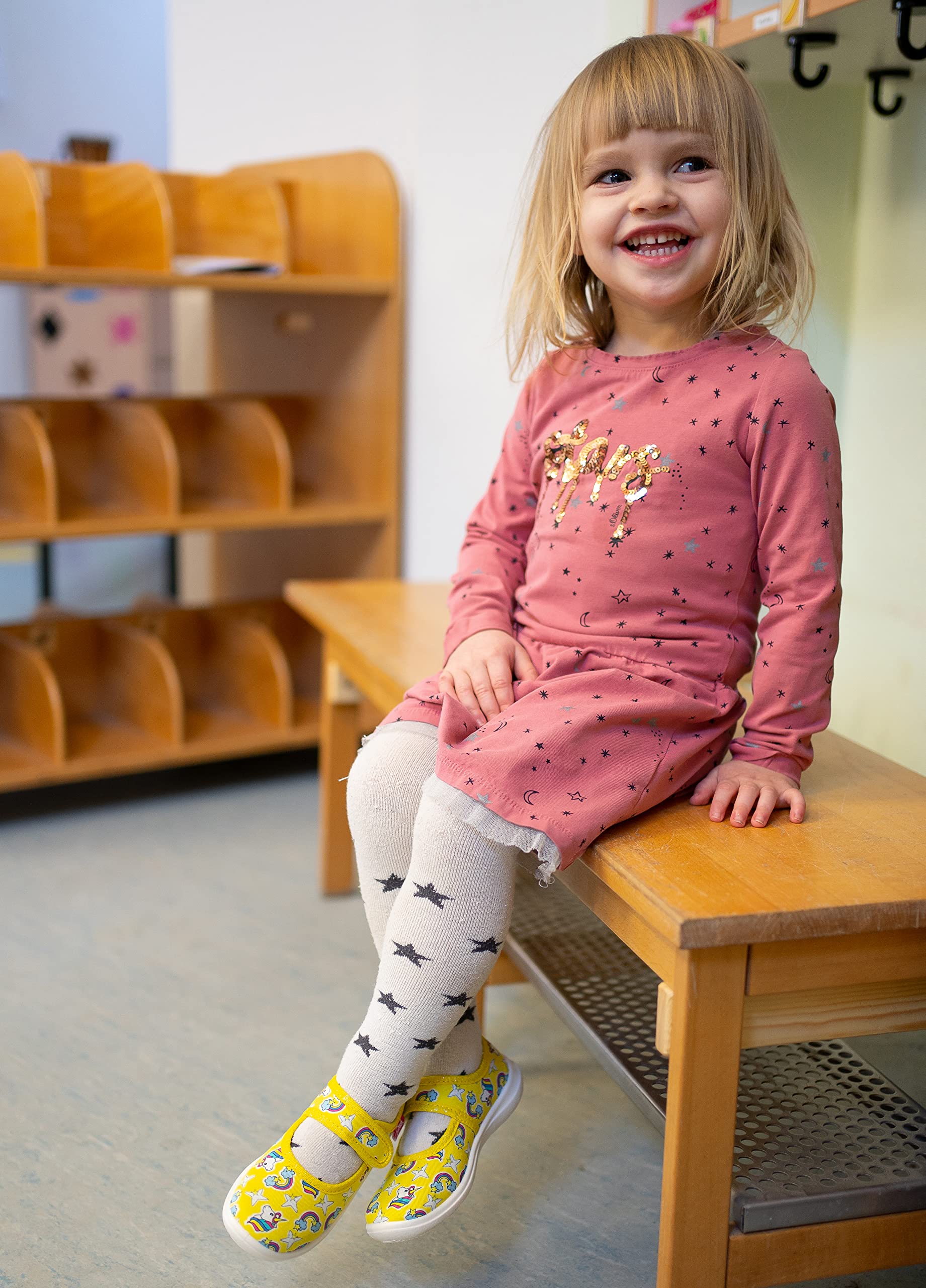 Beck Mädchen Kinder Yellow Dream Hausschuh