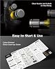 طقم مسدس رش الهواء InoKraft Premium D1 LVLP مسدس رش الهواء سهل الاستخدام للسيارات والفوهات المنزلية 1.3/1.5/1.7 مم مع ملحقات رش الطلاء