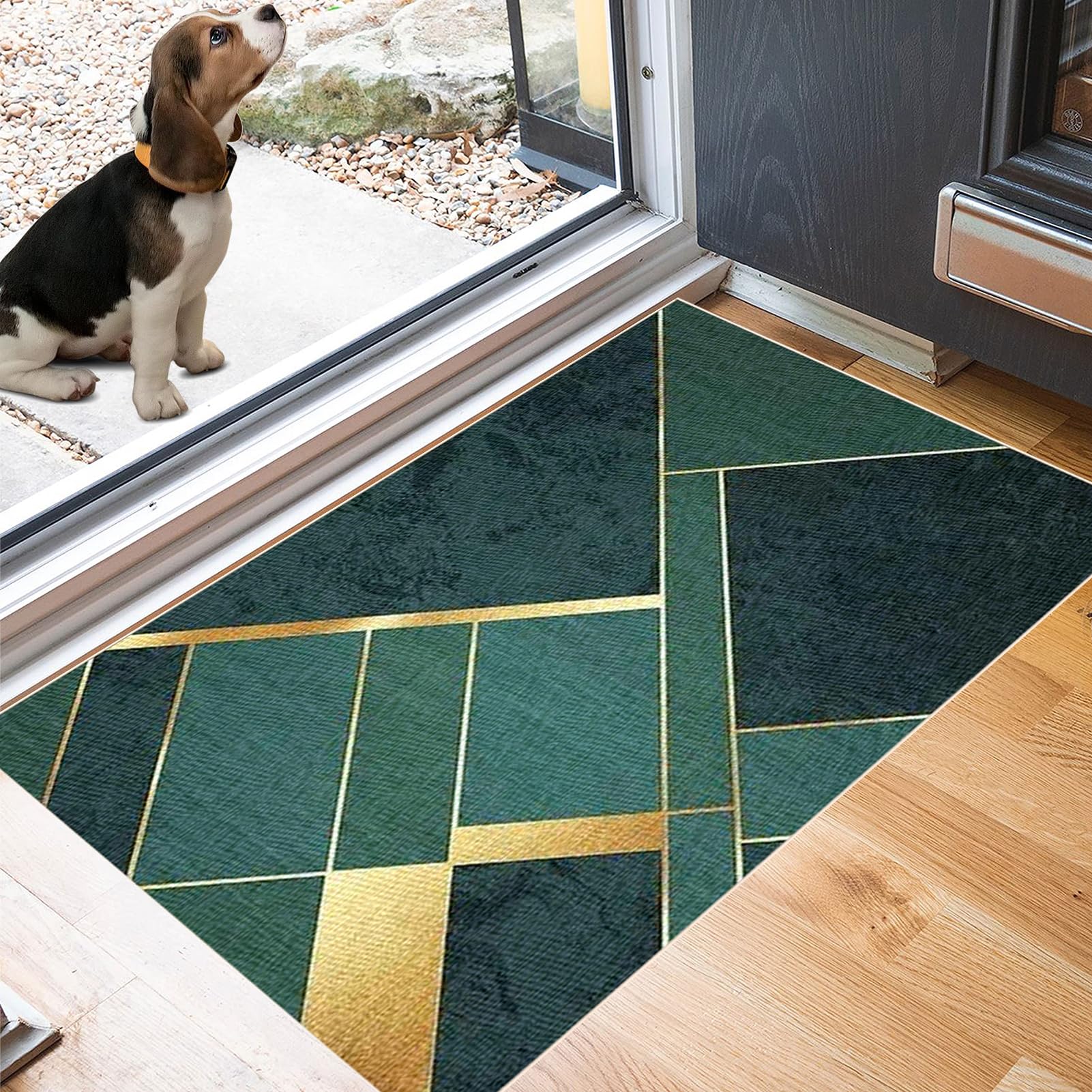 60 x 230 cm Teppich Läufer Flur Küchenteppich Waschbar rutschfest Küchenläufer Modern Carpet Fussmatte Innen Teppichläufer Teppichläufer auf Maß Meterware Flurteppich für Küche FlurWohnraum