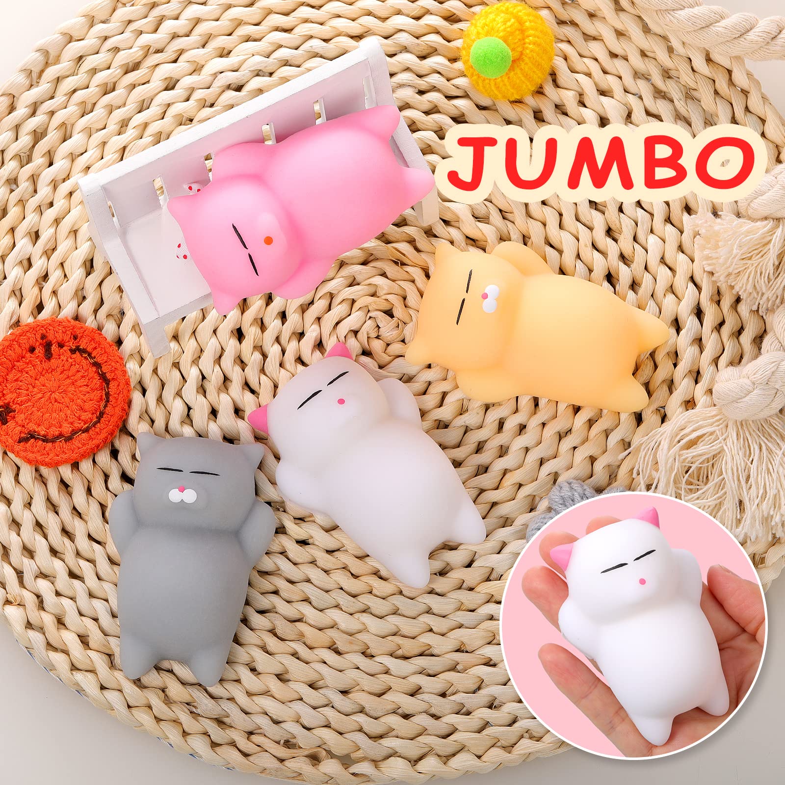 Buy 4Pcs NEW Larger Squishy Toys Cat Set 4 Soft Squishies Kawaii