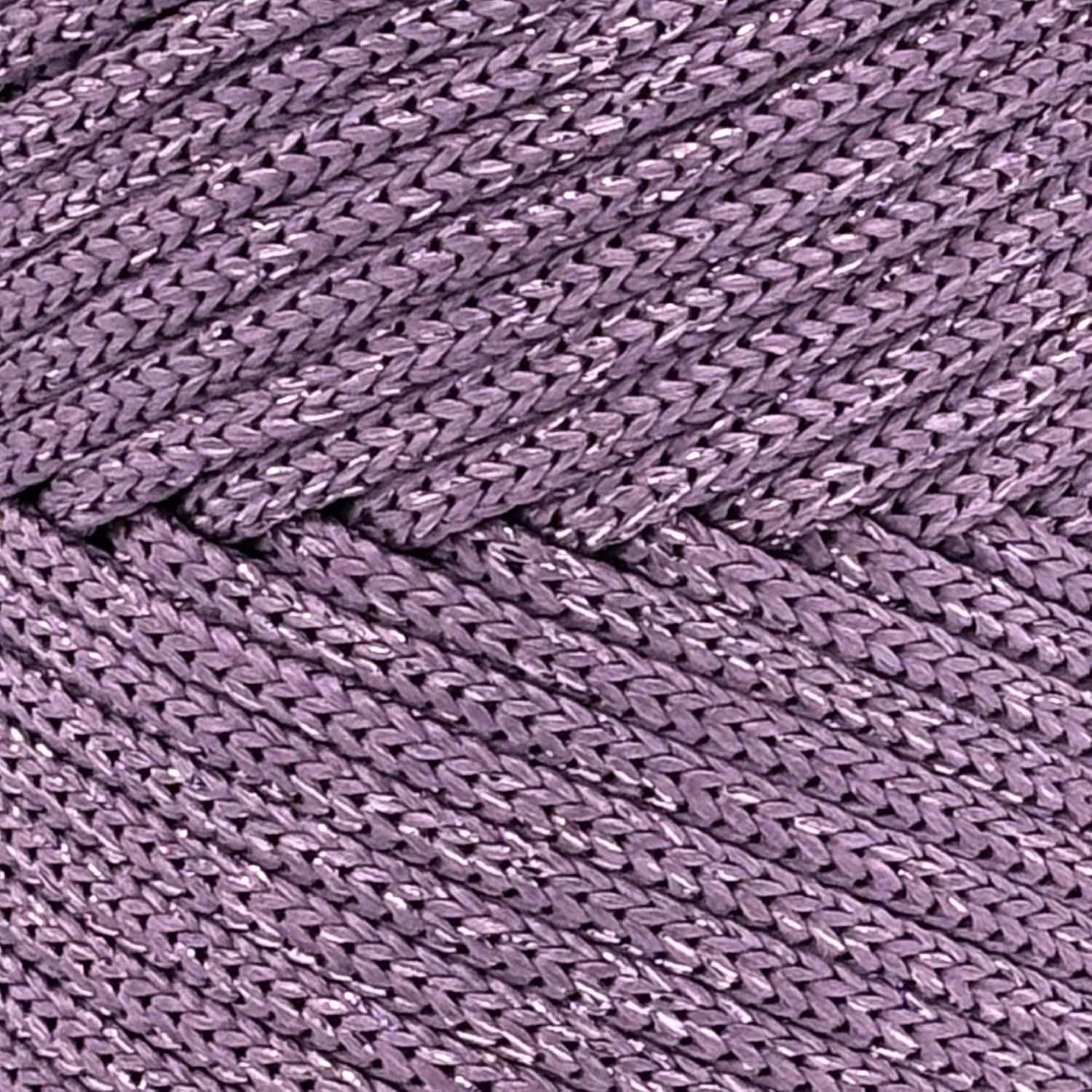Sensy Premium 5mm 82 Yards Polyester Rope 90% Polypropylene 10% Polyester Cord Macrame Cord 5mm Crochet Bag Cord Macrame Rope Crochet Thread Gift for Knitter (Purple Sparkle)