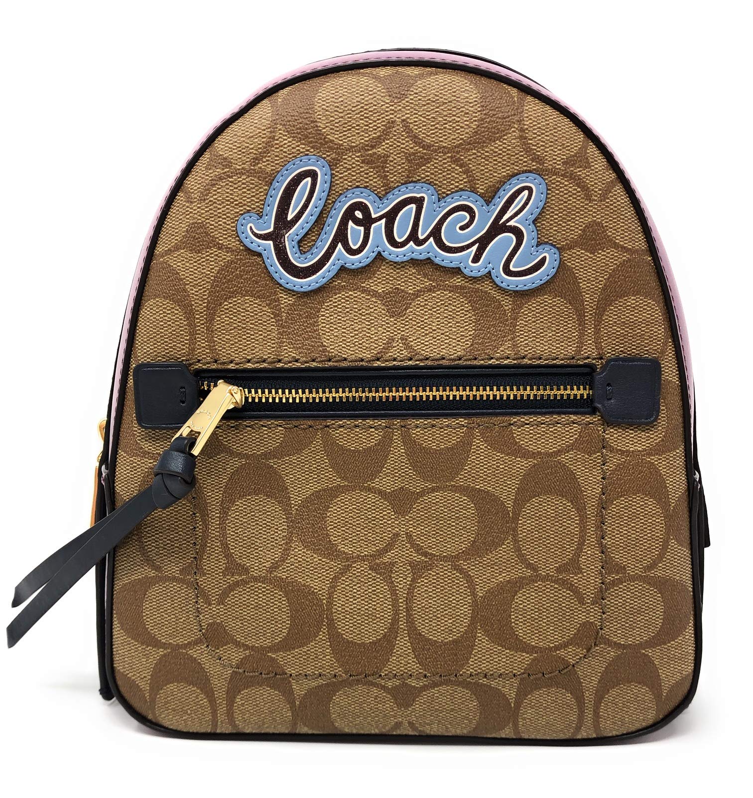 Coach Signature Andi Backpack Daypack Shoulder Bag F72895 IM/Khaki Multi Clothing, Shoes & Accessories