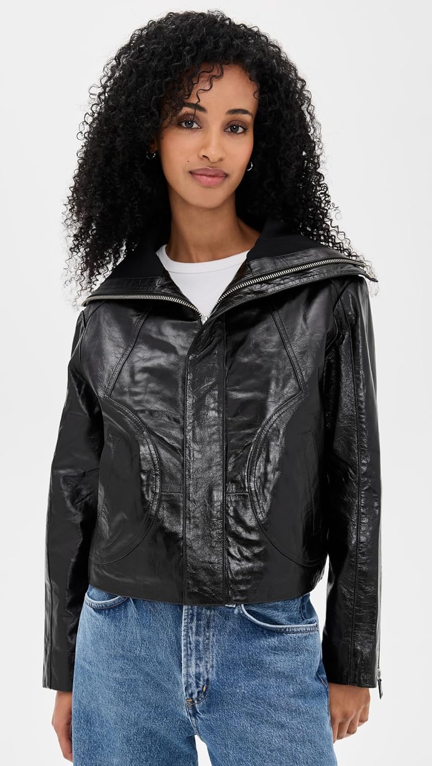 ba&sh Women's Bernie Leather Jacket - Image 2