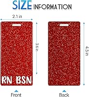 Vista 3 de Plifal RN BSN porta insignia con tarjetero Enfermera Accesorios de Enfermería Enfermera Registrada Licenciatura en Ciencias en Enfermería con Rojo