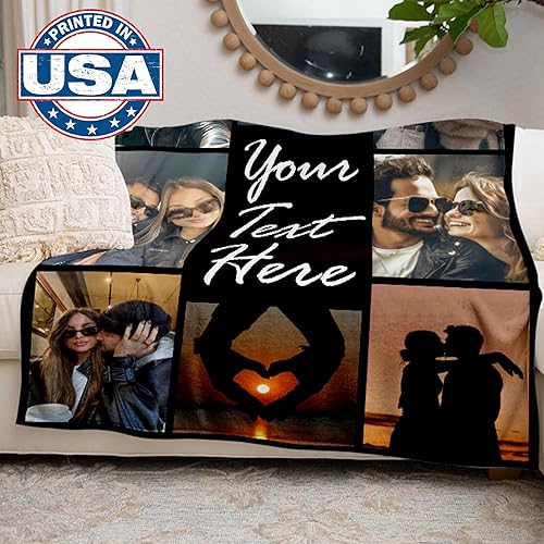 Miniatura 2 de DayOfShe Manta personalizada con fotos, regalos personalizados para mujeres, mantas personalizadas para mamá, papá, pareja, novia, novio, esposo y