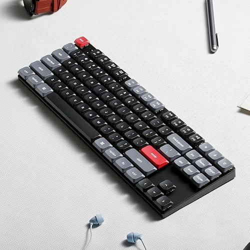 Miniatura 9 de Keychron Teclado mecánico inalámbrico K1 Pro RGB ultra delgado QMKVIA Bluetooth inalámbricoUSB con interruptor marrón Gateron de perfil bajo, teclas