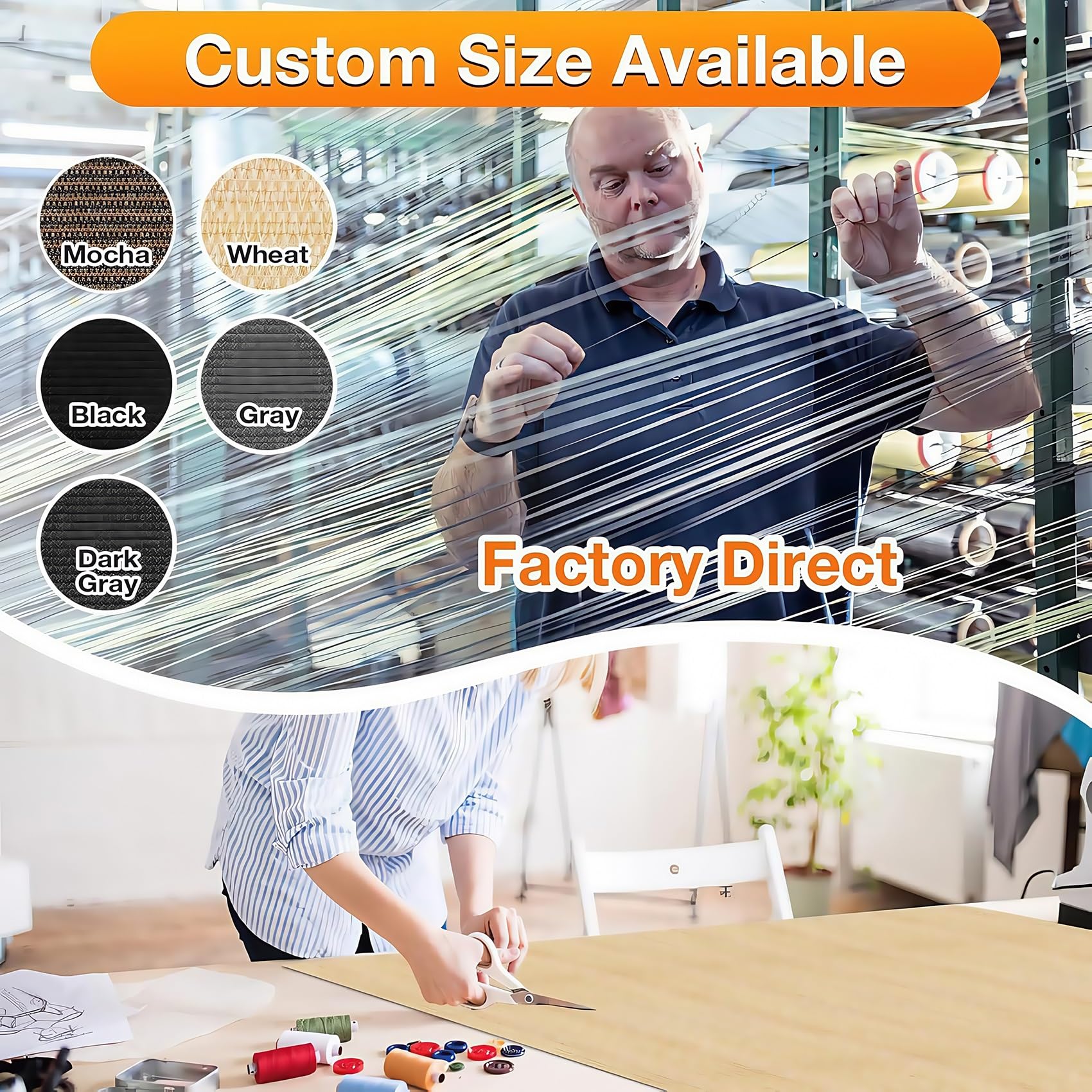 Sonnensegel Sonnenschutz inkl Befestigungsseile 200 x 250 cm, Sonnenschutz UV Schutz Windschutz, Reißfest, Sonnensegel HDPE Rechteckig für Garten, Outdoor, Balkon, Hellgrau