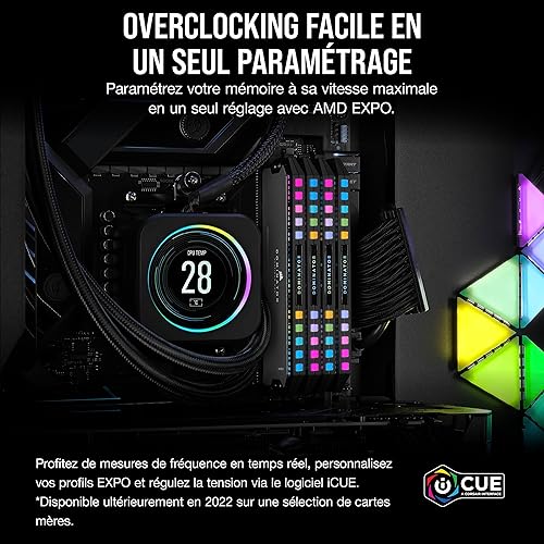 Miniatura 6 de CORSAIR Dominator Platinum RGB DDR5 RAM 64 GB (2 x 32 GB) 6000 MHz CL30 AMD Expo iCUE Memoria de computadora compatible - Gris (CMT64GX5M2B6000Z30)