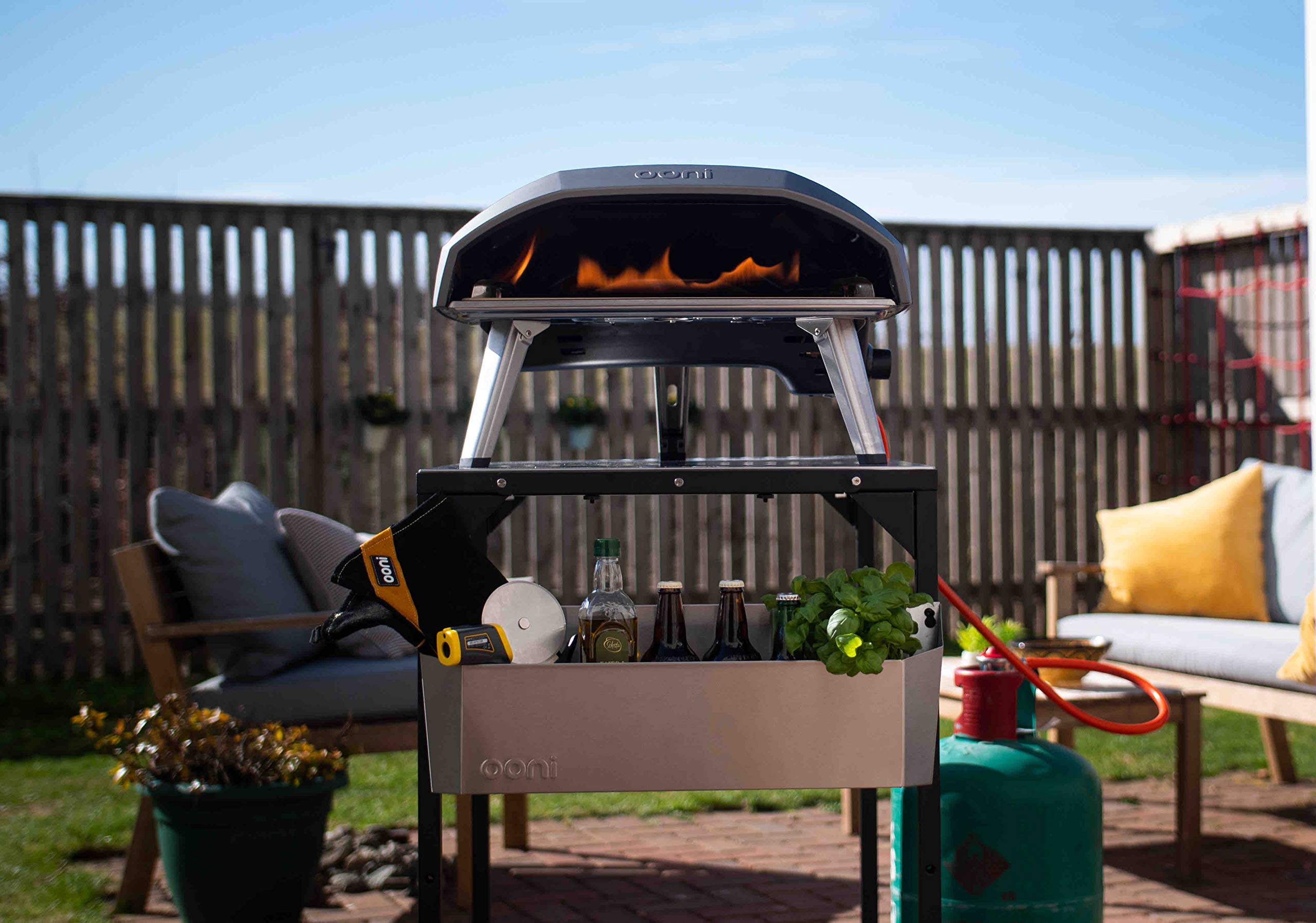 Ooni Boîte Tout Usage Medium en Acier Inoxydable - Peut être Montée sur la Table Modulaire Medium ou Utilisée comme Boîte de Rangement Cuisine Extérieure