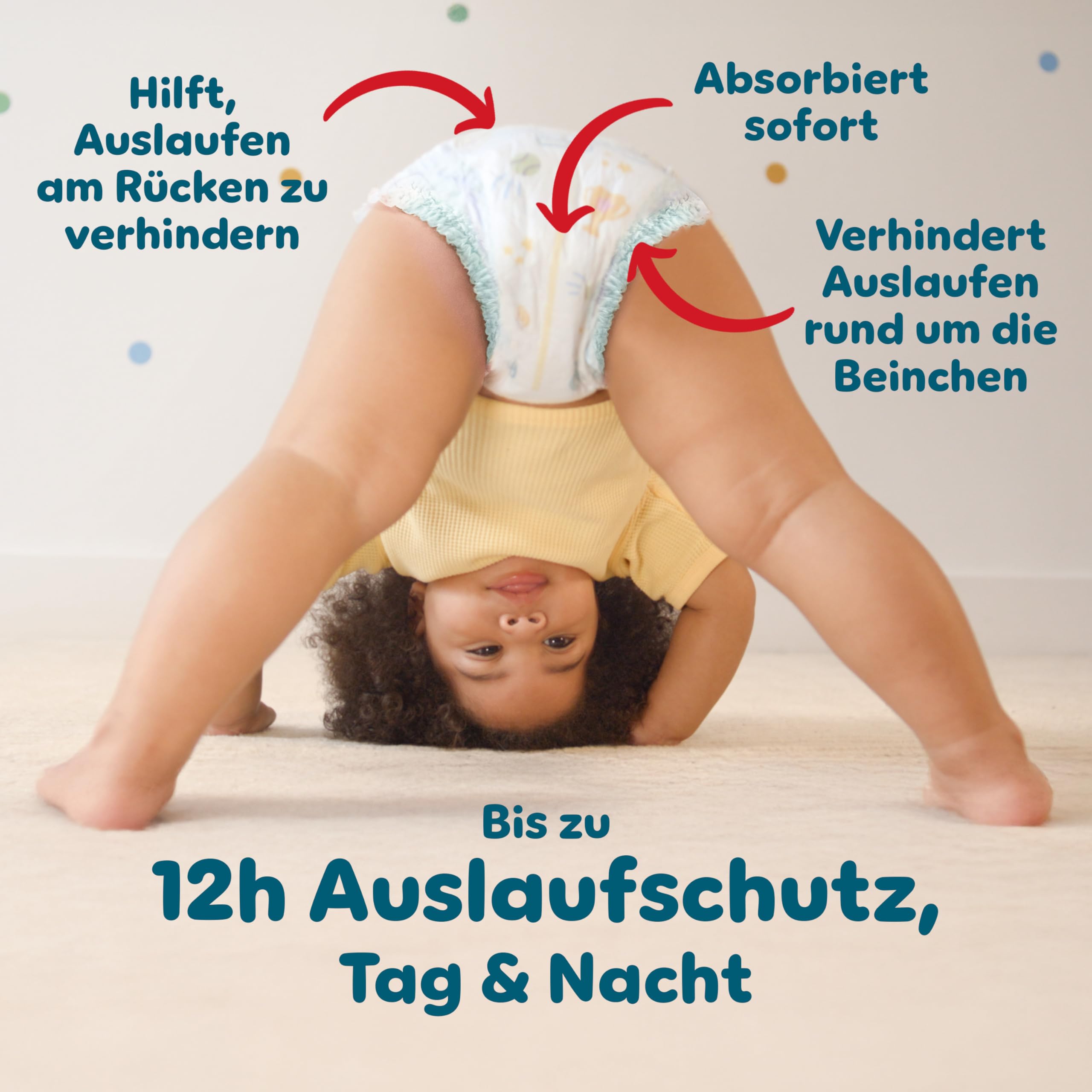 Pampers Bundle Baby-Dry Pants Größe 5, 180 Stück, 11kg-17kg + Aqua Soft Touch Baby-Feuchttücher, 15 Packungen mit 60 Feuchttüchern = 900 Feuchttücher