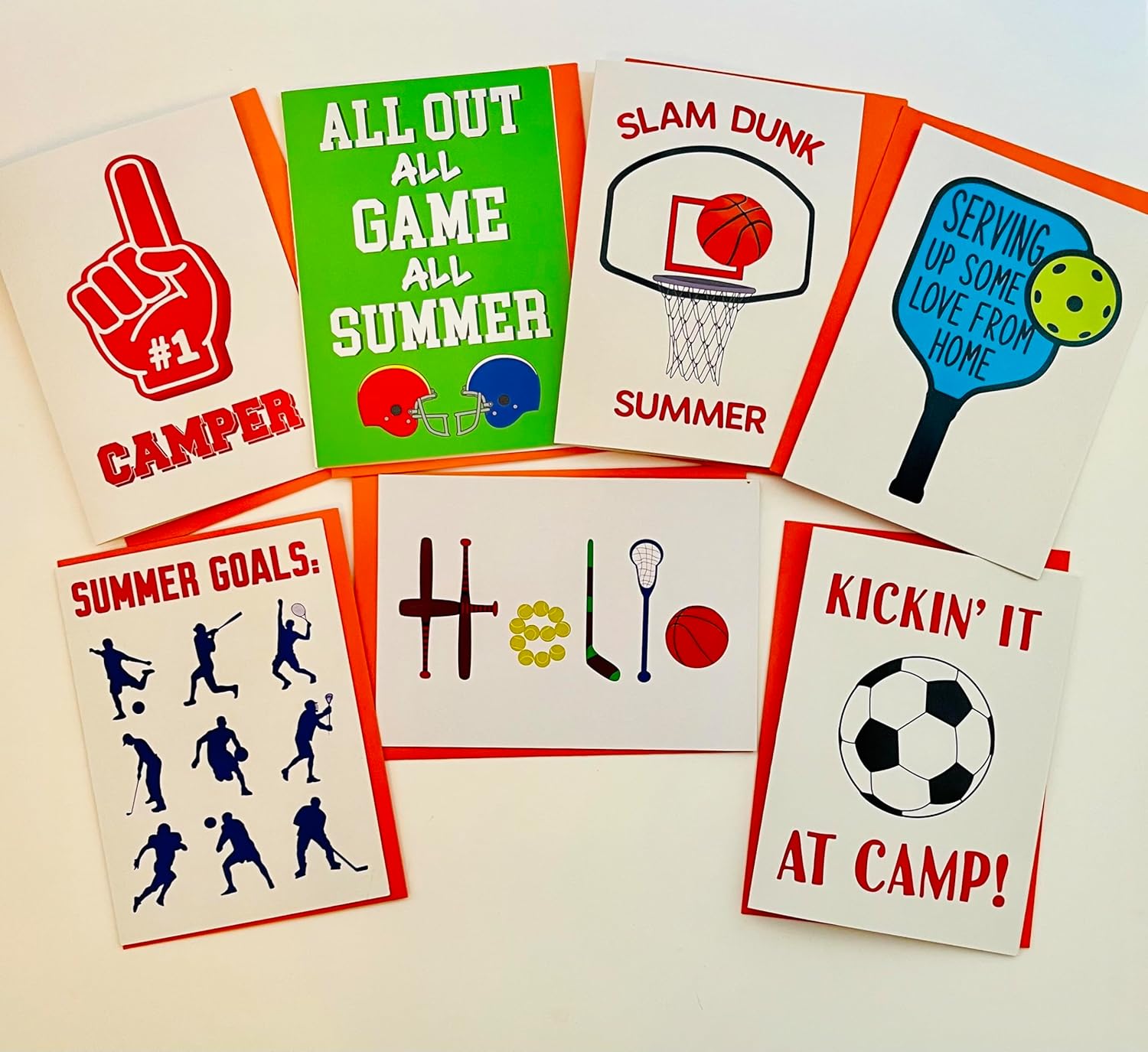 SPORTS PACK-Camp Greeting Card Pack of 7