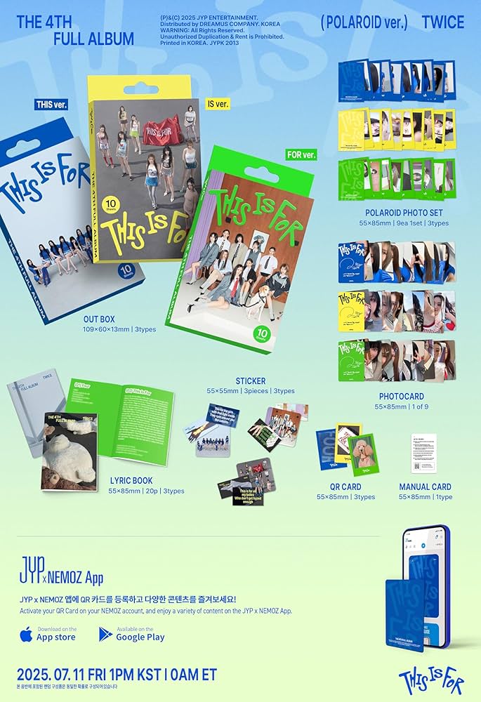 TWICE THIS IS FOR ポラロイド TWICE - THIS IS FOR [4th Album - POLAROID Ver.] - K PLACE