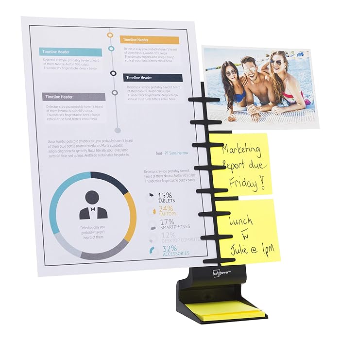 Buy Note Tower Desktop Pro Doent Holder 2 Page Paper Holder, Easy