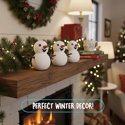 Miniatura 5 de Dan&Darci Kit de fabricación de muñeco de nieve para niños, kits de manualidades para niñas, niños, niños pequeños, niños, niños pequeños,