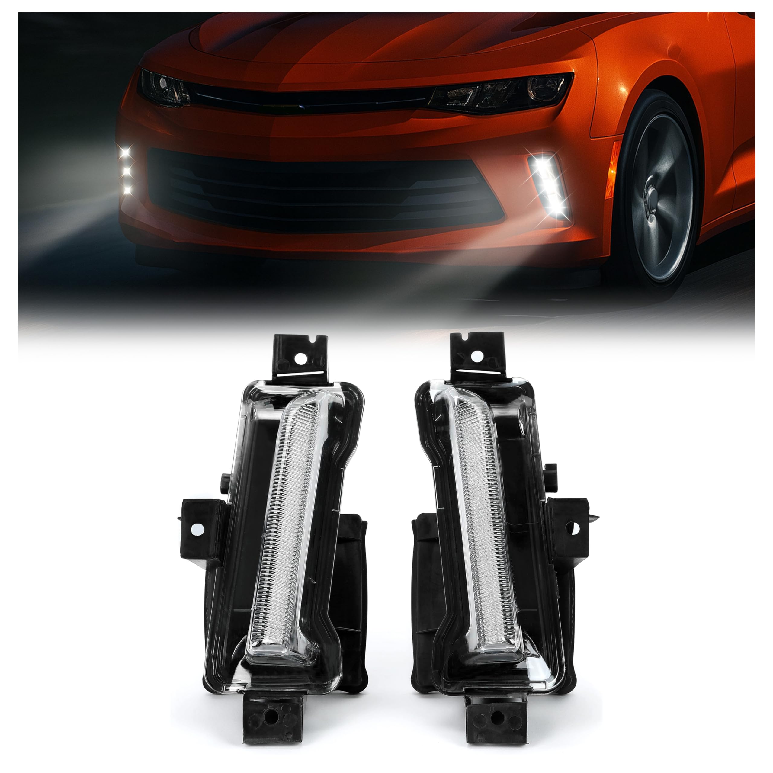 Amazon | HECASA LED フォグライト 2016-2022 シボレー カマロ ZL1 DRL