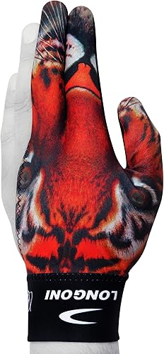 Miniatura 2 de LONGONI GUANTE CUE DE Billar Tiger para mano izquierda