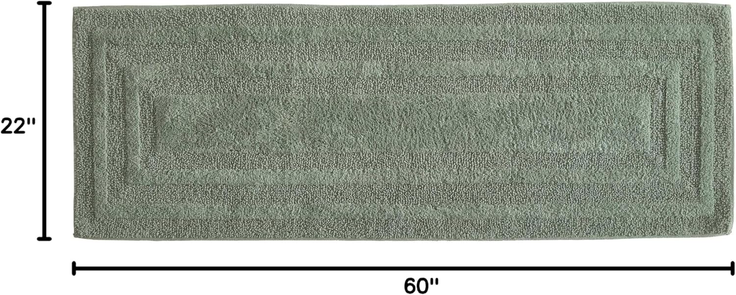 Eddie Bauer - 100% Cotton Bath Runner, Plush Absorbent Bath Rug, 22 x 60 image 3