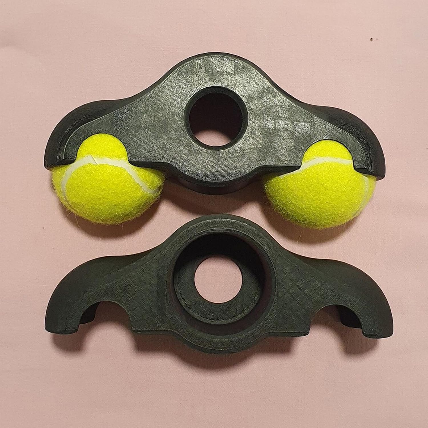 Indoor Cycling Adapters - Feet Rocker Plate Bike Trainer, Anti Slip 4X Stability Base with Shock Absorbing Core, Includes 8 Pack Tennis Balls, Ideal for Home Indoor Exercise Equipment