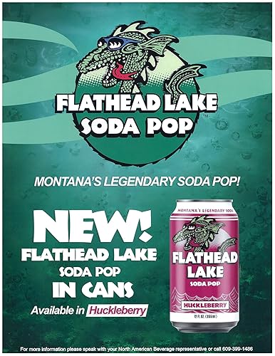 Miniatura 6 de Flathead Lake Soda Pop (latas de arándano) (paquete de 24)
