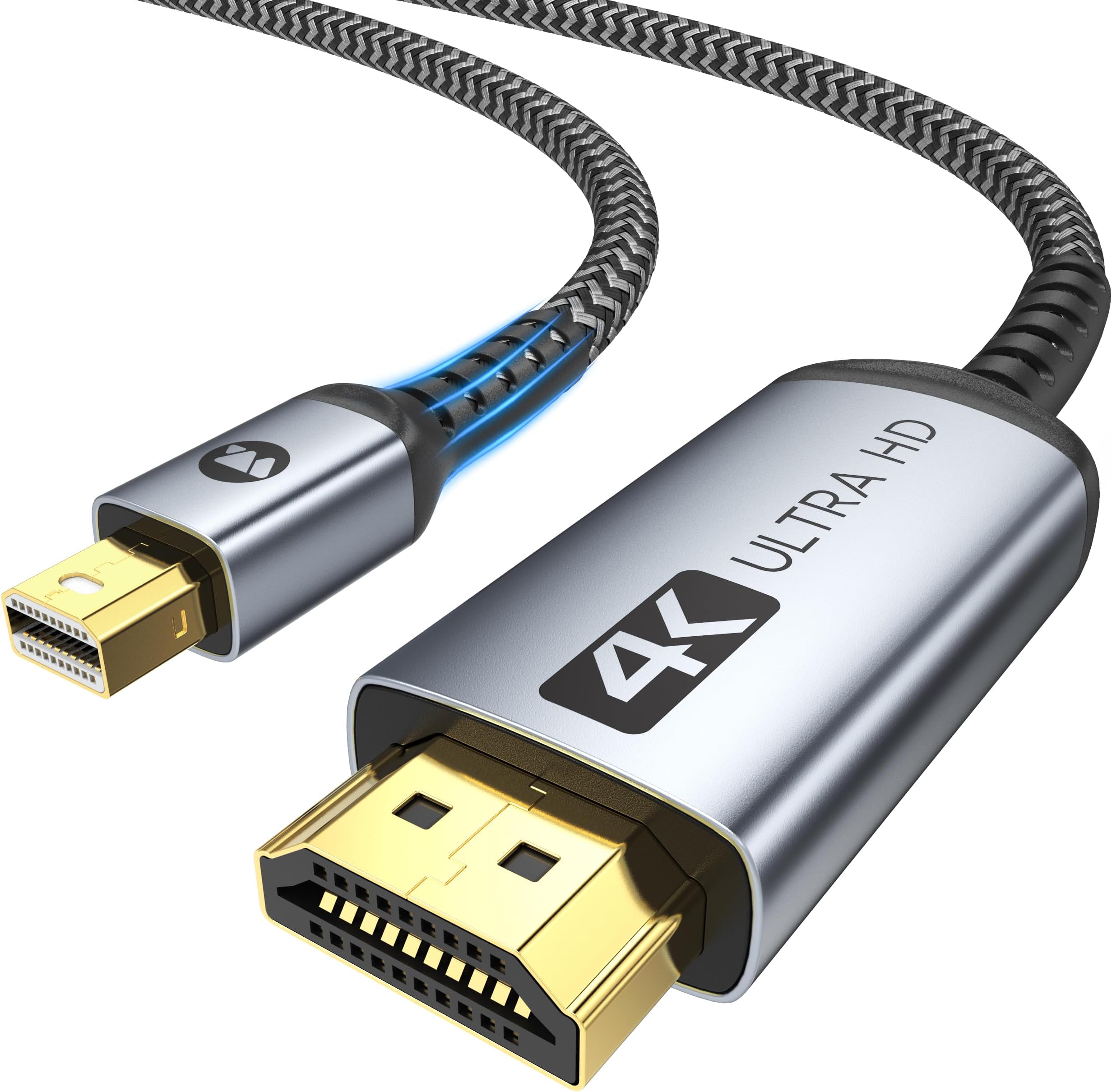 Amazon Basics Mini DisplayPort auf HDMI Kabel, mit vergoldeten ...