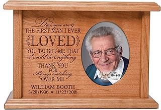 Lifesong Milestone Cremation Urns For Human Ashes Adult Male Funeral Burial Urns For Human Ashes Custom Memory Box For Keepsakes Wood Urns For Ashes Adult Male For Loved One Grandpa Father Small Urns
