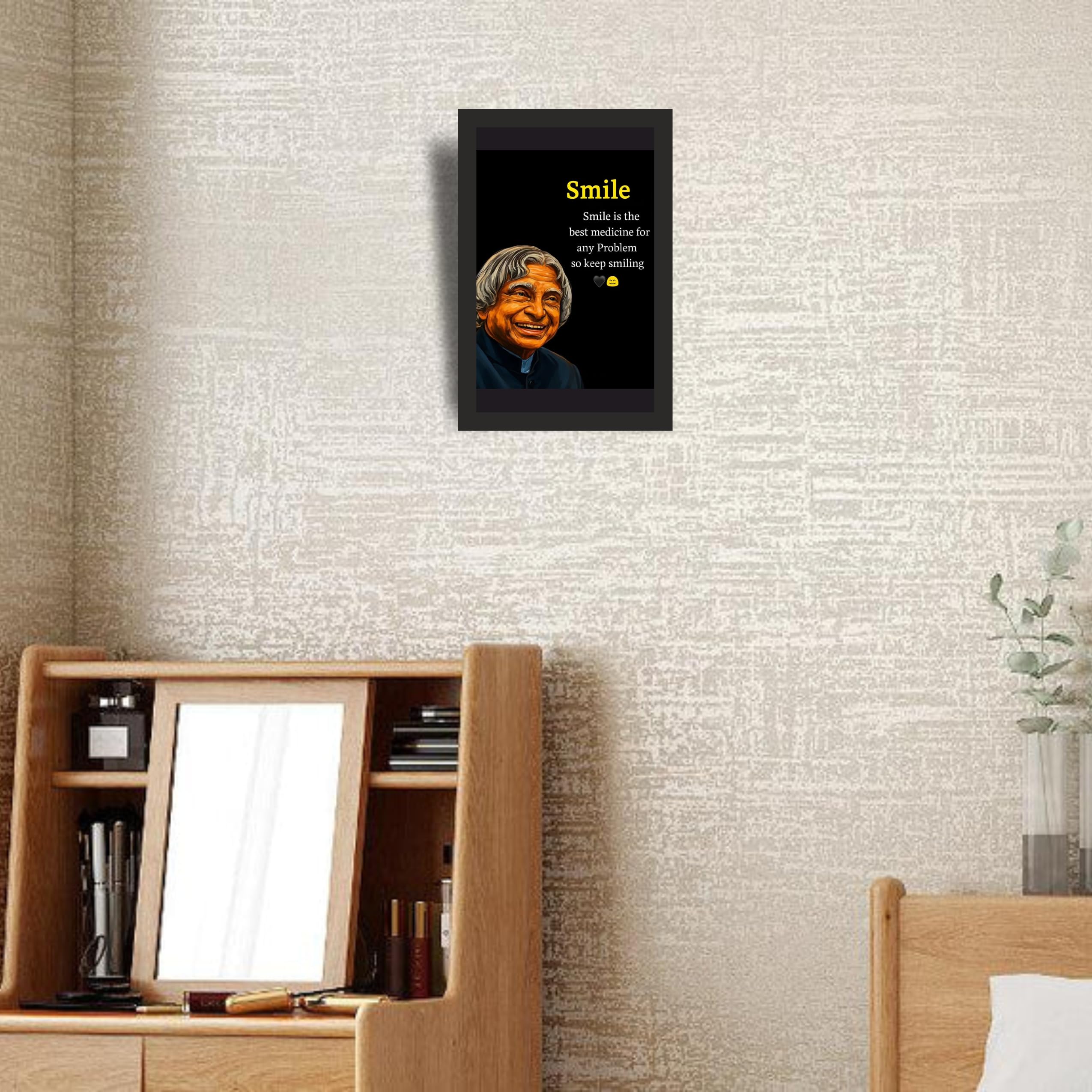Smile Motivation Quote Wall Art