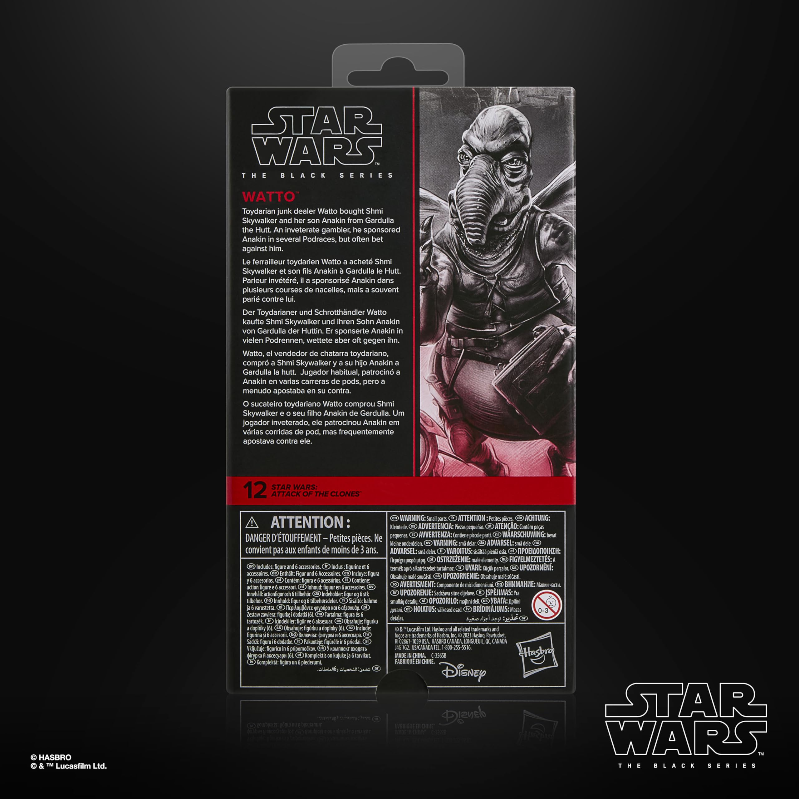 Star Wars The Black Series, Watto, Ataque de los Clones, Figura Premium Coleccionable de 15 cm