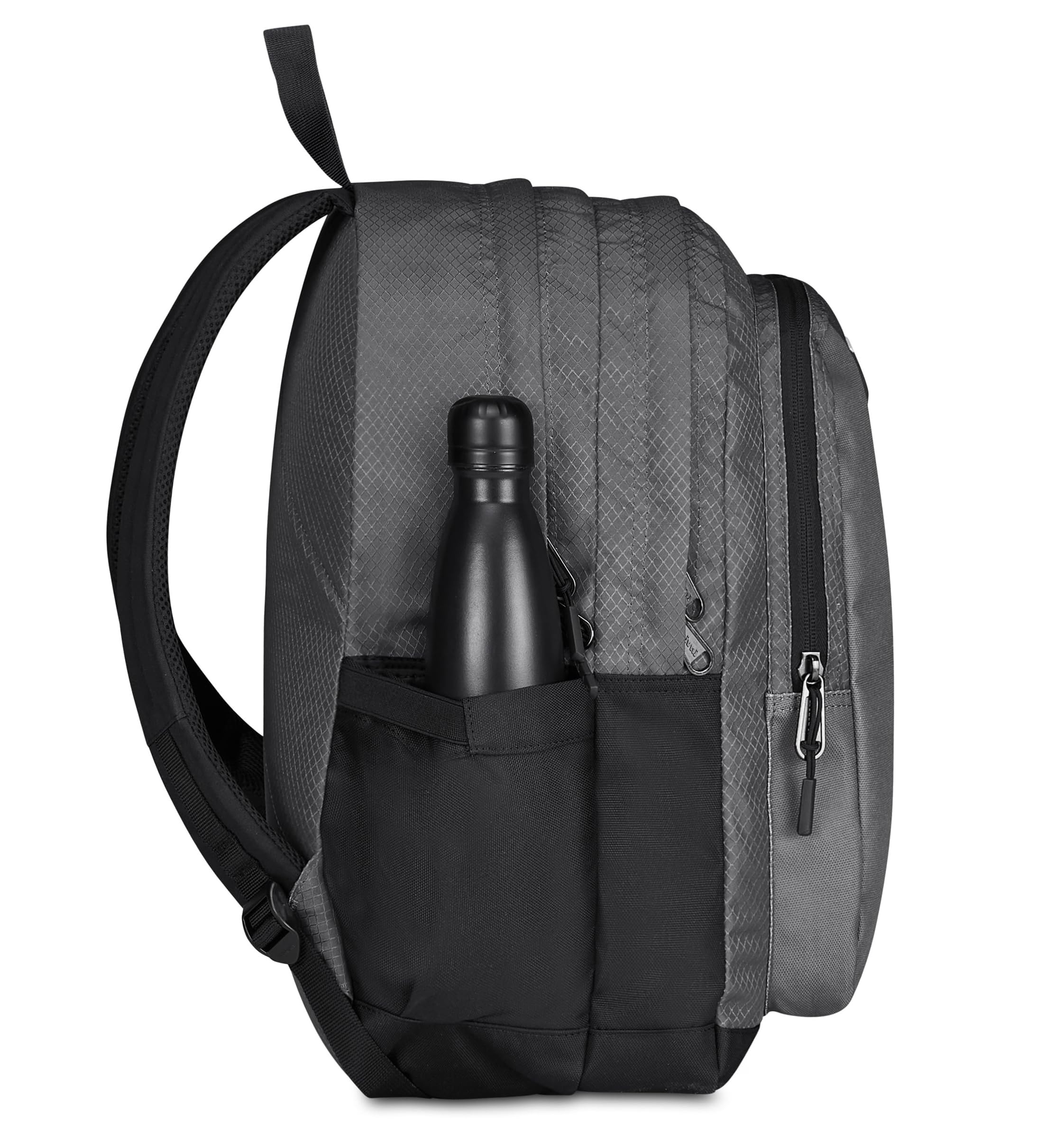 Invicta Zaino Scuola Jelek Up Led, Grigio, Doppio Scomparto Con Tasca per PC e Tasca per Borraccia, 36 lt, Scuola Media e Superiore, Zaino Ragazza e Ragazzo