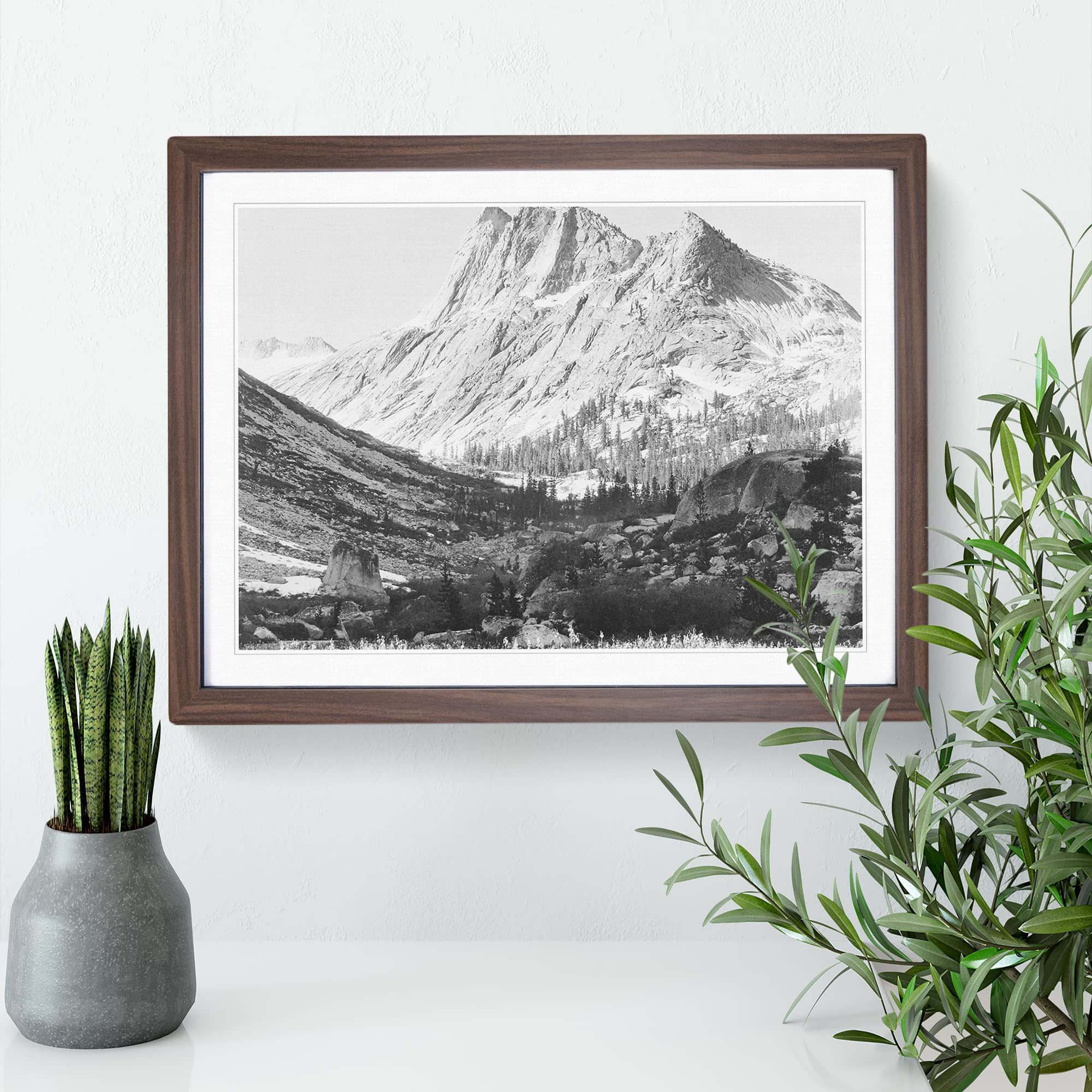 Ansel Adams Boaring River, Kings River Canyon Photograph Vintage Framed Wall Art Print - Image 3